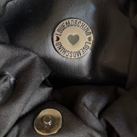 Love Moschino Sparkly Black Rhinestone Mini Crossbody Party Bag - Picture 4 of 8